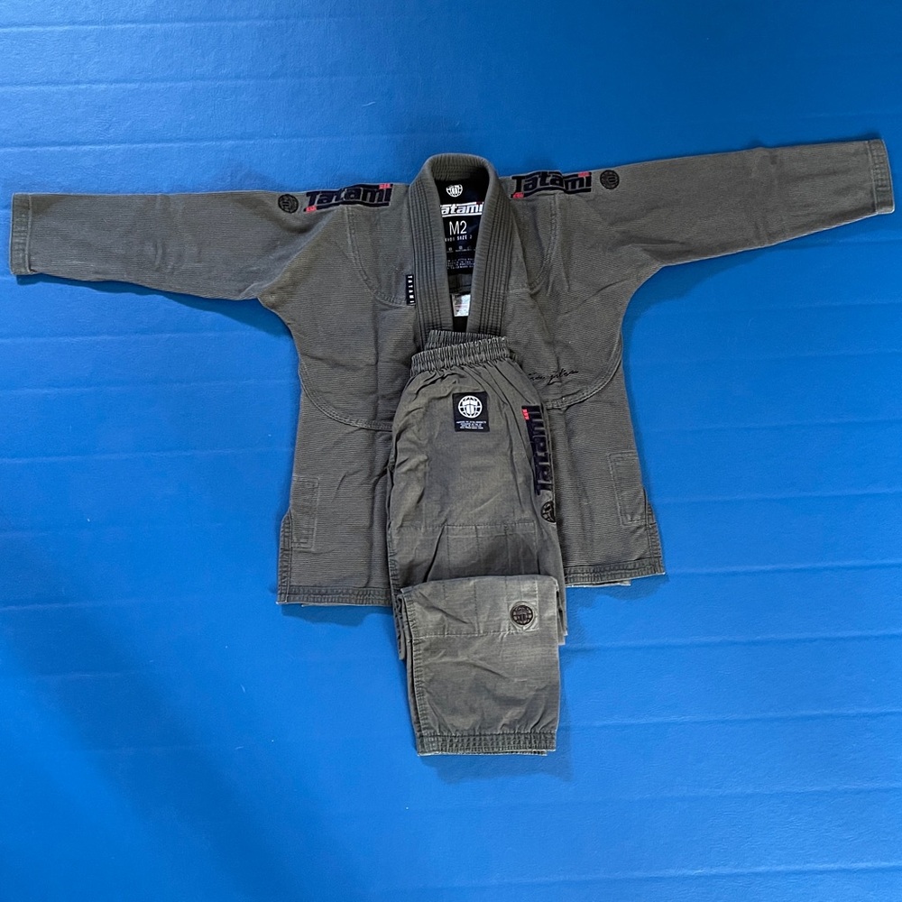 Tatami Kids Elements Superlite BJJ Gi – Khaki Lightweight Youth Jiu Jitsu